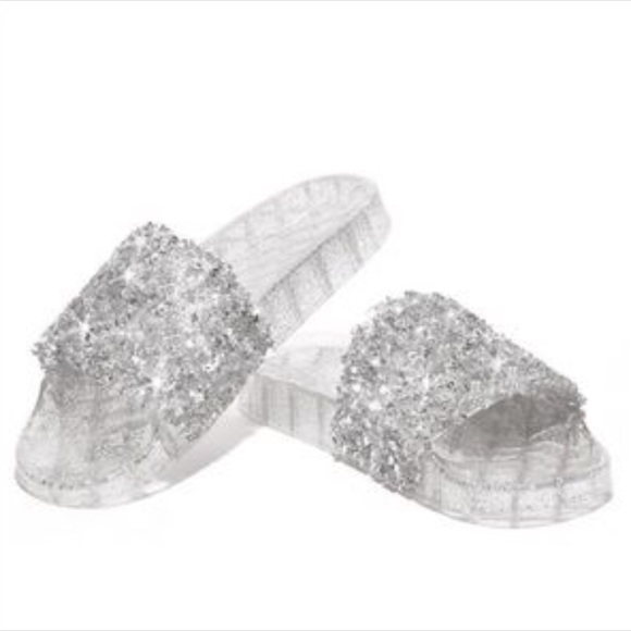 🎁🎄1/2 OFF💥GORGOUS SILVER BLING (SANDALS) - Picture 5 of 6